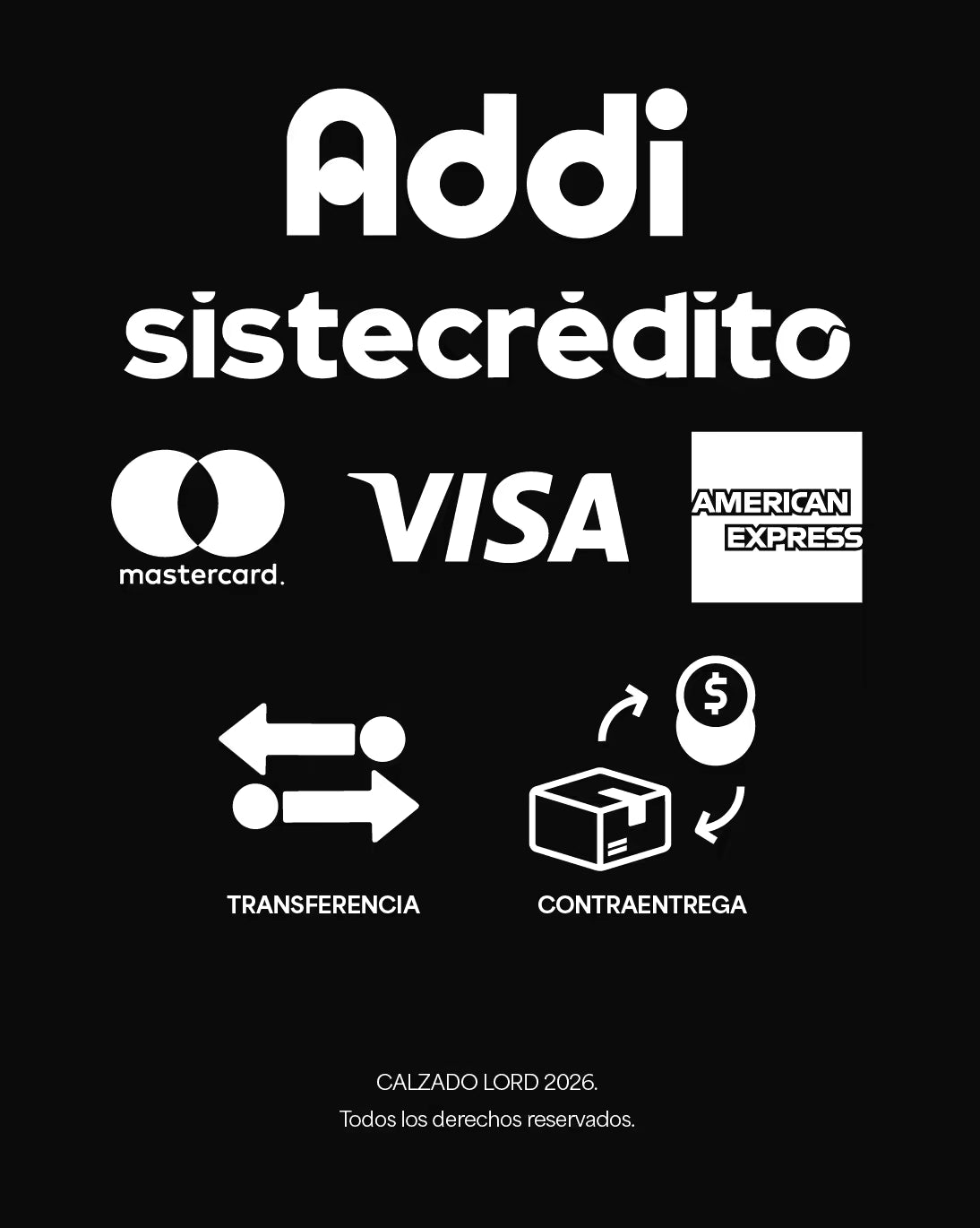 Medios de pago disponibles