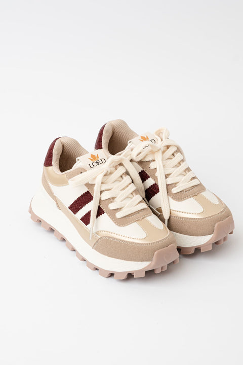 TENIS BLAZE BEIGE-VINOTINTO