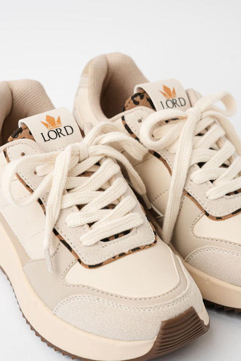 TENIS SERENA BEIGE-ANIMAL PRINT